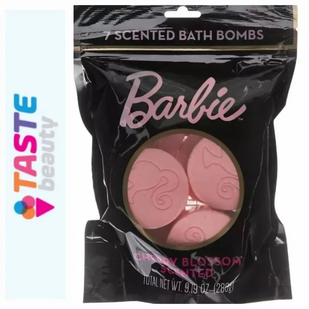Taste Beauty Barbie Cherry Blossom Scented 7PC Bath‎ Bombs